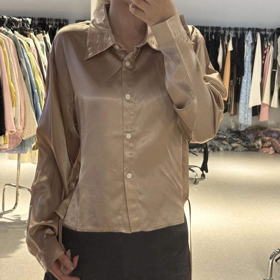 D31559南油爆款气质亮面衬衣