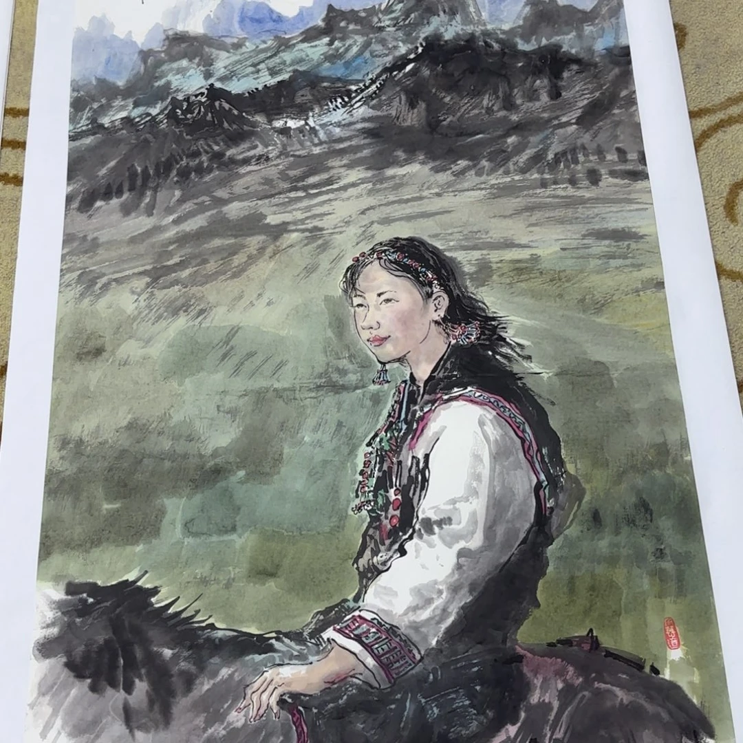 国画崔广成老师作品刘