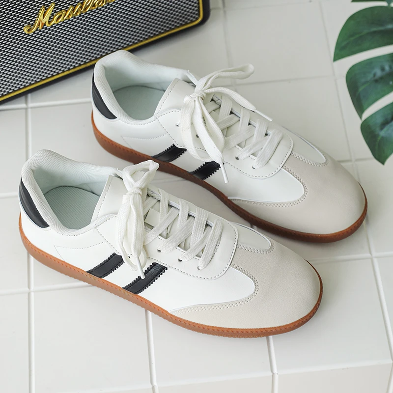 透气低帮百搭女子板鞋休闲鞋男鞋时尚夏季情侣款复古小白鞋德训鞋