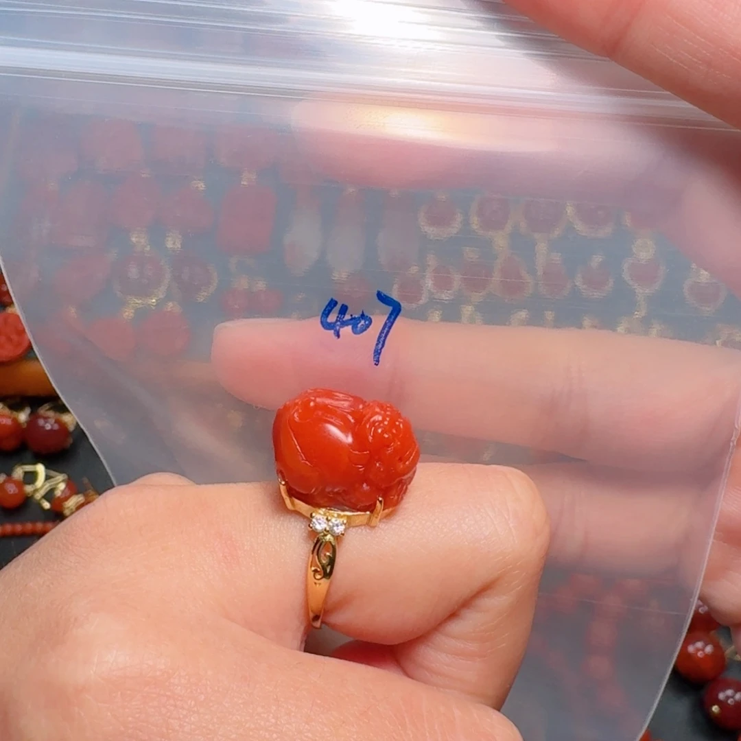 南红玛瑙南红银S925镶嵌