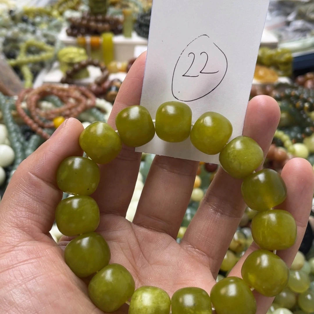 蛇纹石玉手链未镶嵌