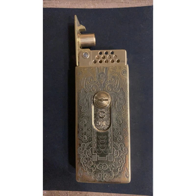 ZORRO【Z739-202招财进宝】佐罗火柴盒原铜煤油打火机 —739