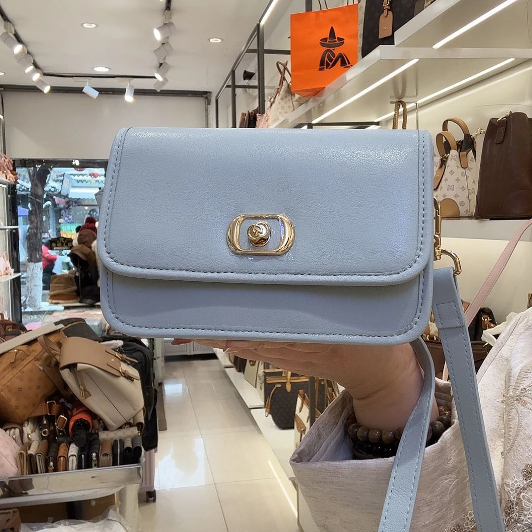 牛剖层皮革稻草人女包斜背包