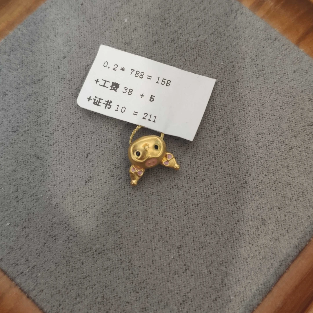 R0102小库洛米头足金999