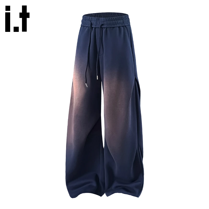 i.t:CHOCOOLATE时尚百搭休闲裤男士2025秋冬设计感宽松舒适运动裤