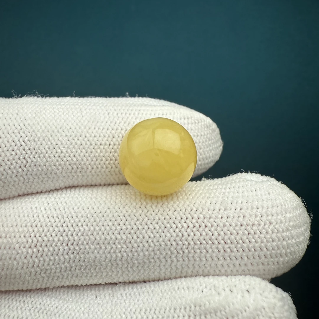 D3648天然蜜蜡 微瑕特价圆珠 13mm支持复检假一罚四