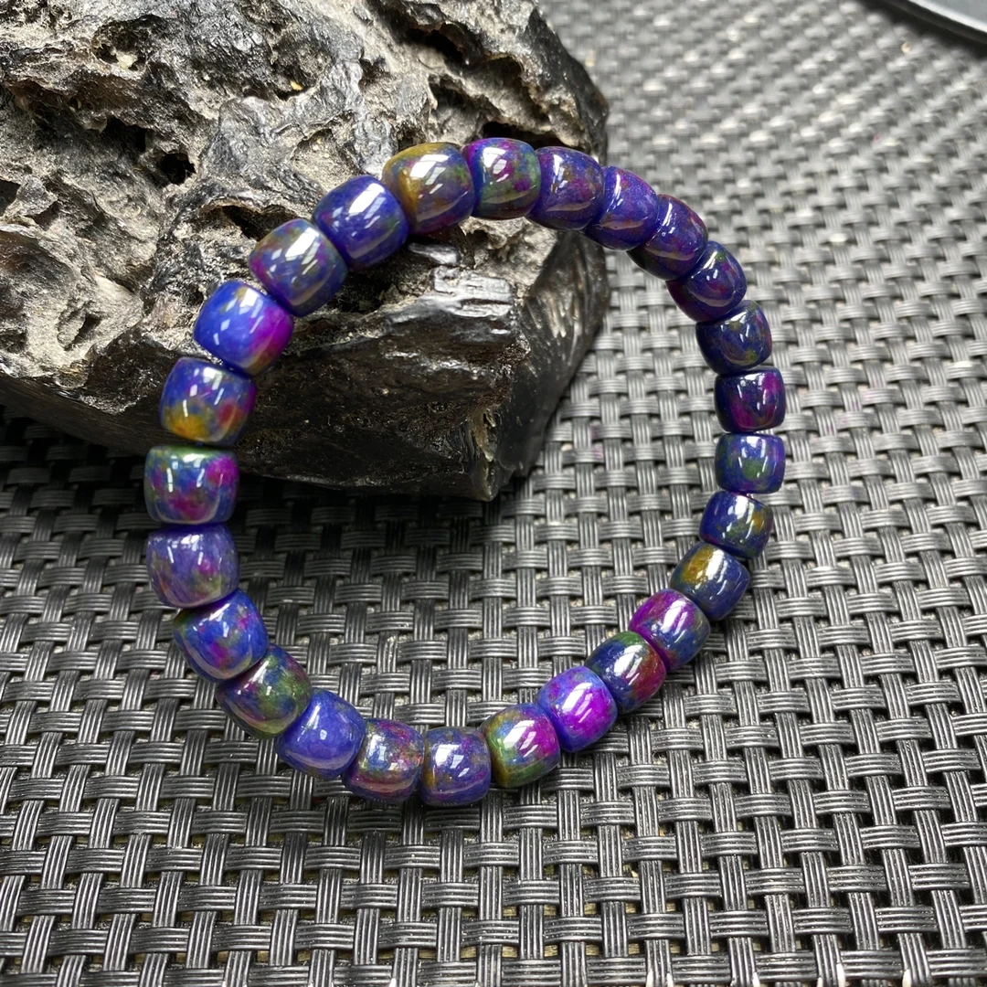 8mm海古紫直切精美手串-717