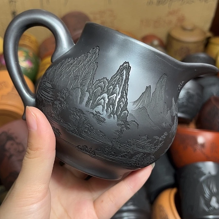 茶杯紫砂宜兴原矿紫砂茶具