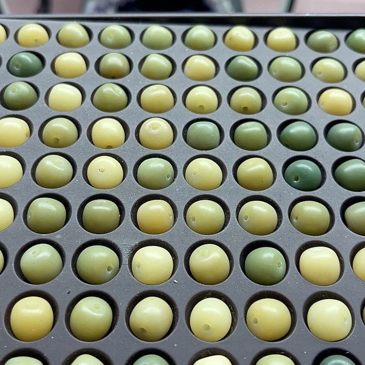 白玉菩提吊坠小*豆微瑕11青柠桶400