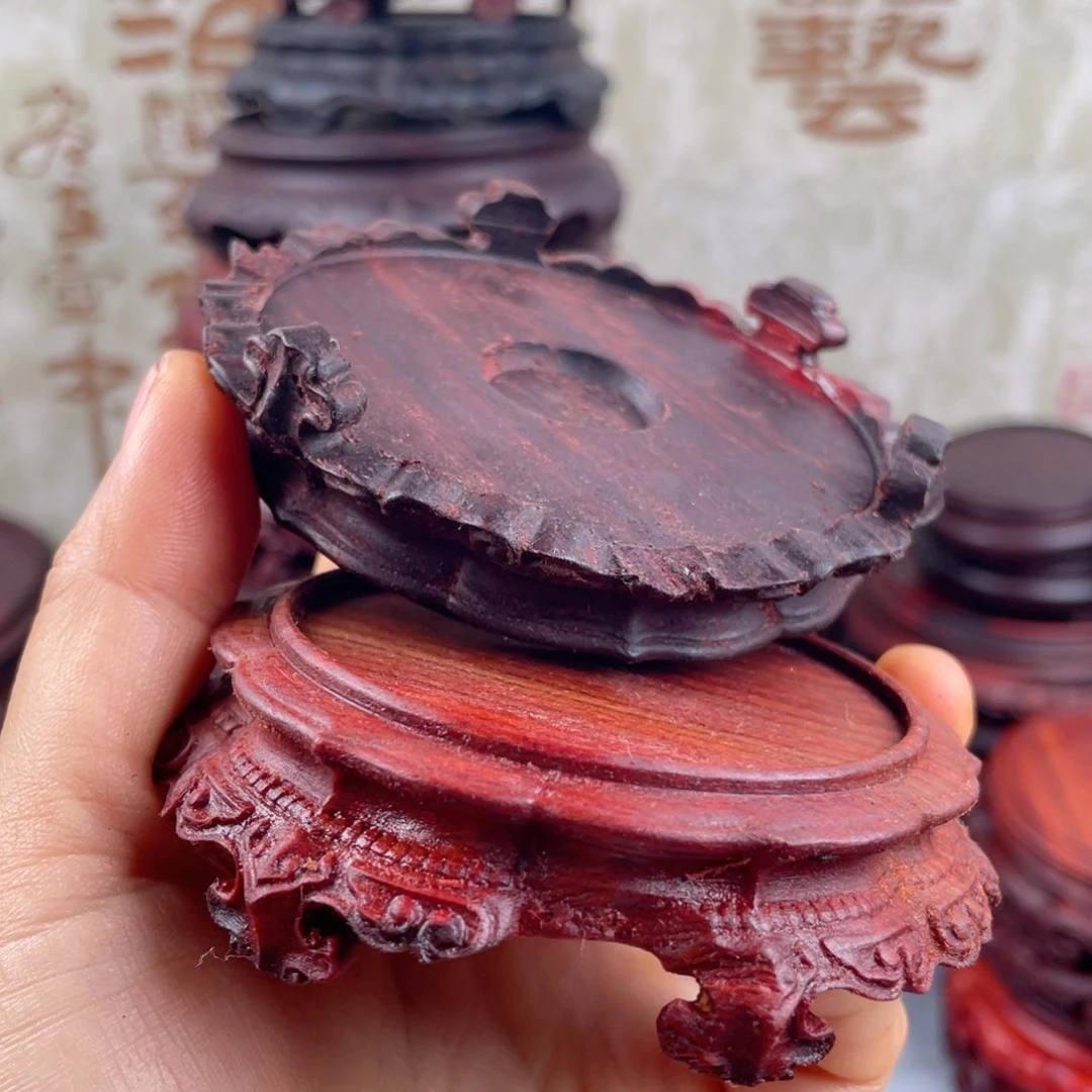 灵***士血檀大瑕疵小底座