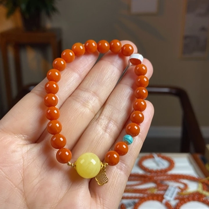 南红玛瑙手链未镶嵌南红7