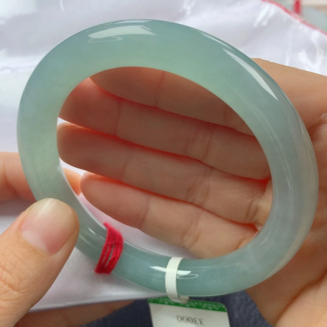 未镶嵌手镯翡翠缅甸天然翡翠A货57.2圆