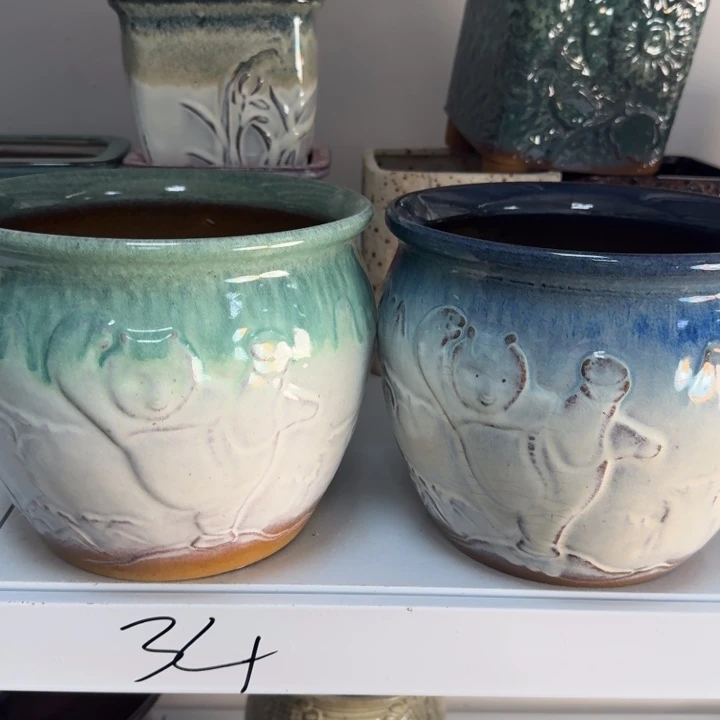 紫砂花盆口20高17，11111