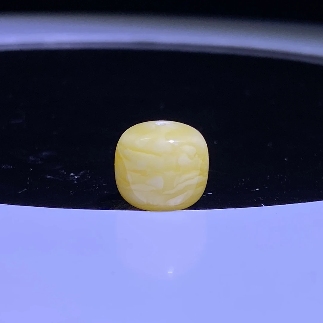橘金浓蜡虎皮纹蜜蜡老型单珠11.5mm
