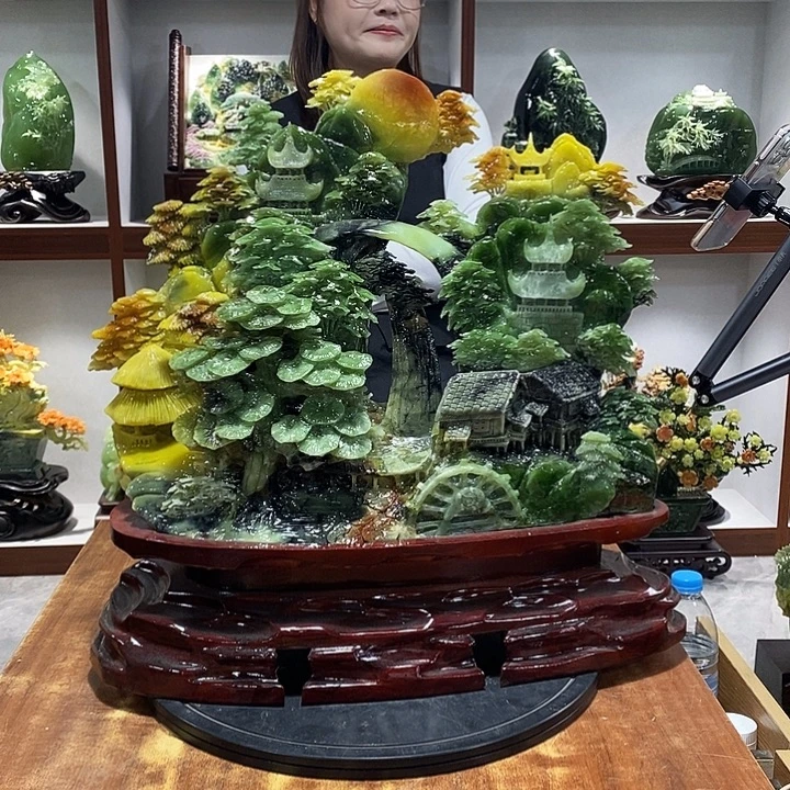 久****玉山水摆件 玄关摆件