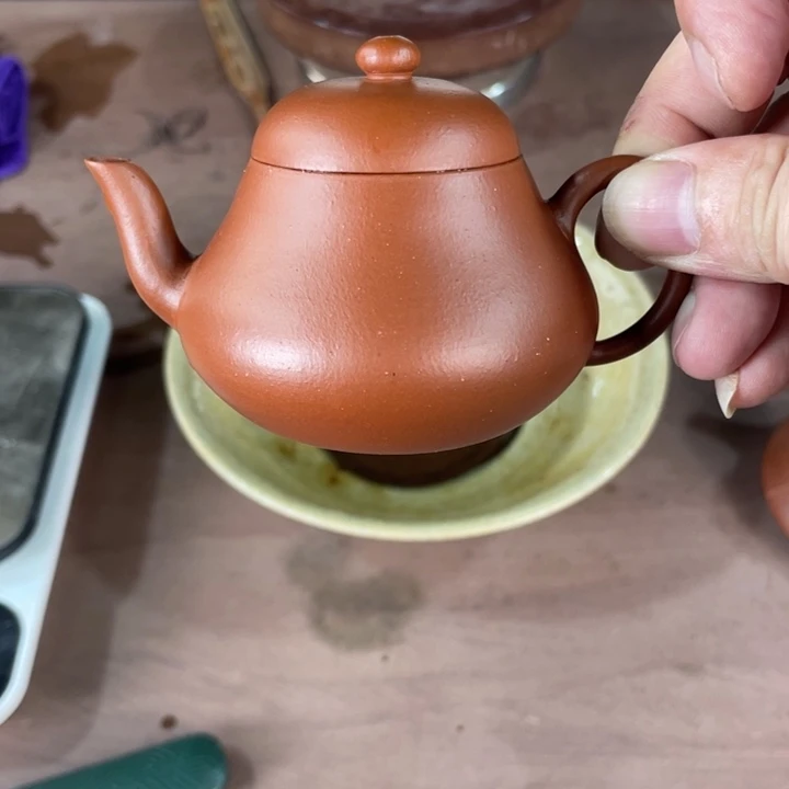 茶壶紫砂朱泥梨形