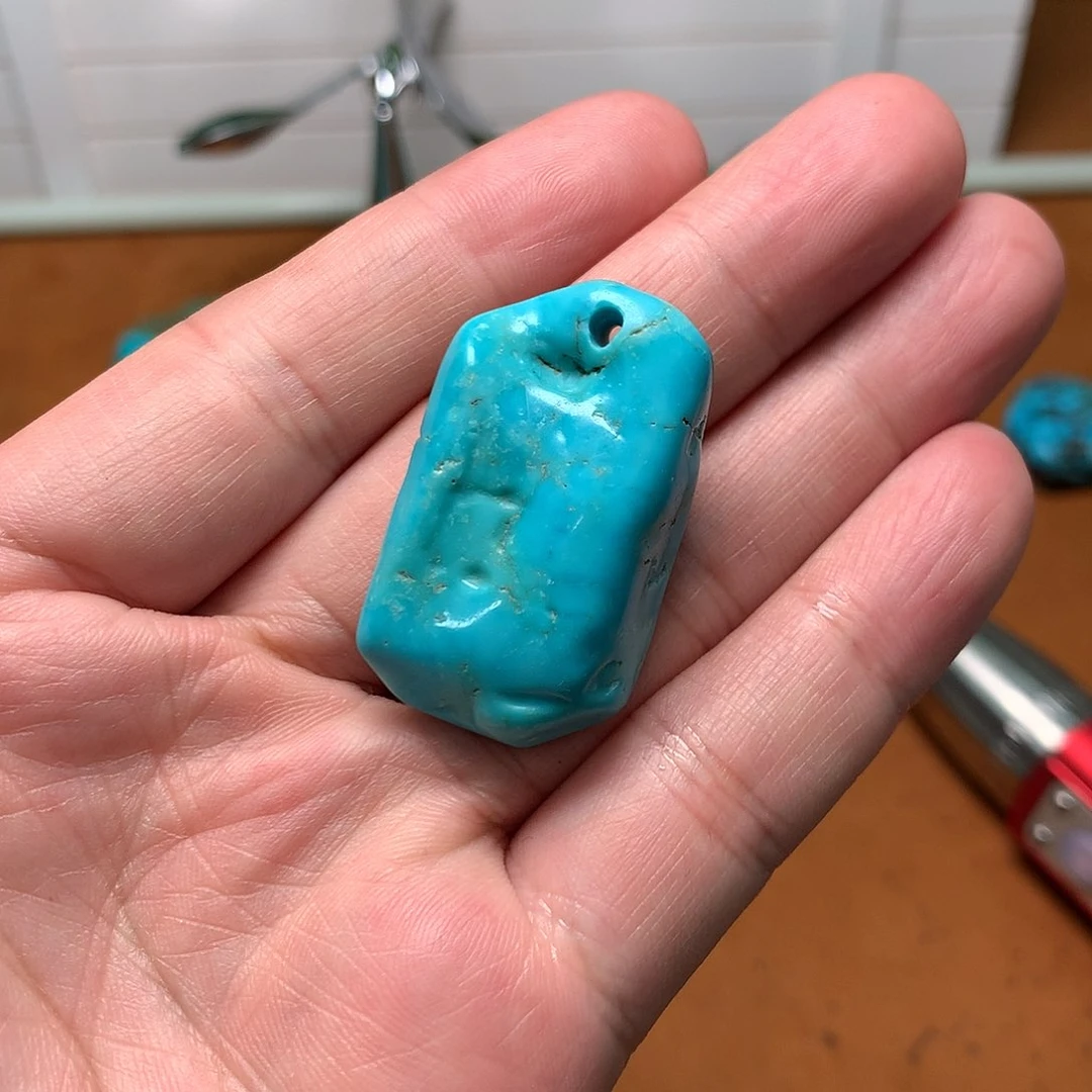 绿松石珠宝奇石未镶嵌徐*琼