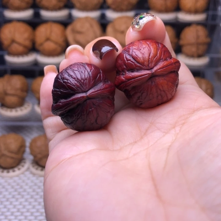 把件文玩核桃6号七彩蛇皮球26➕尺