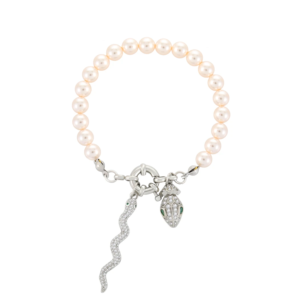 镀K金 锆石轻奢时尚个性灵蛇手链 2490