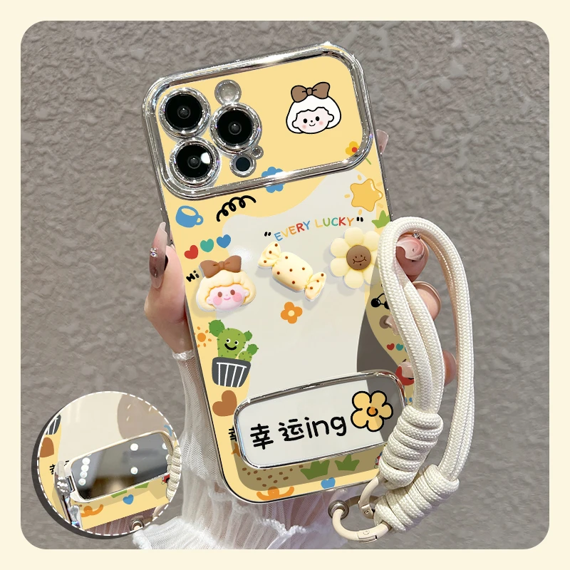 【苹果/华为/oppo/vivo/小米】适用碎花女孩大视窗手机壳防摔套女款