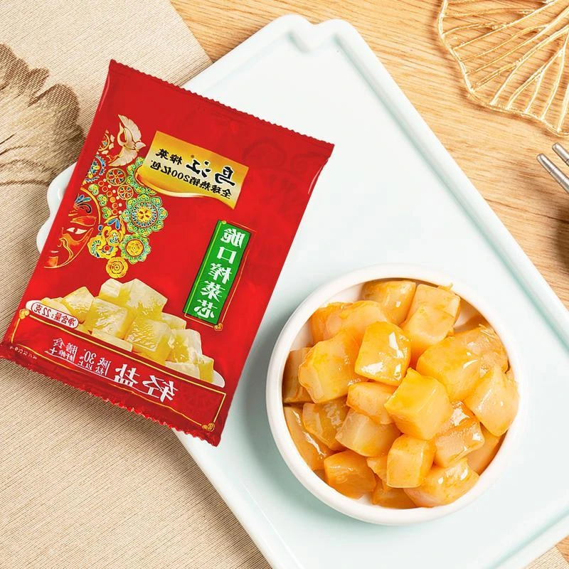 乌江小脆口榨菜爽口榨菜芯块微辣清淡酸甜开味涪陵重庆下饭菜