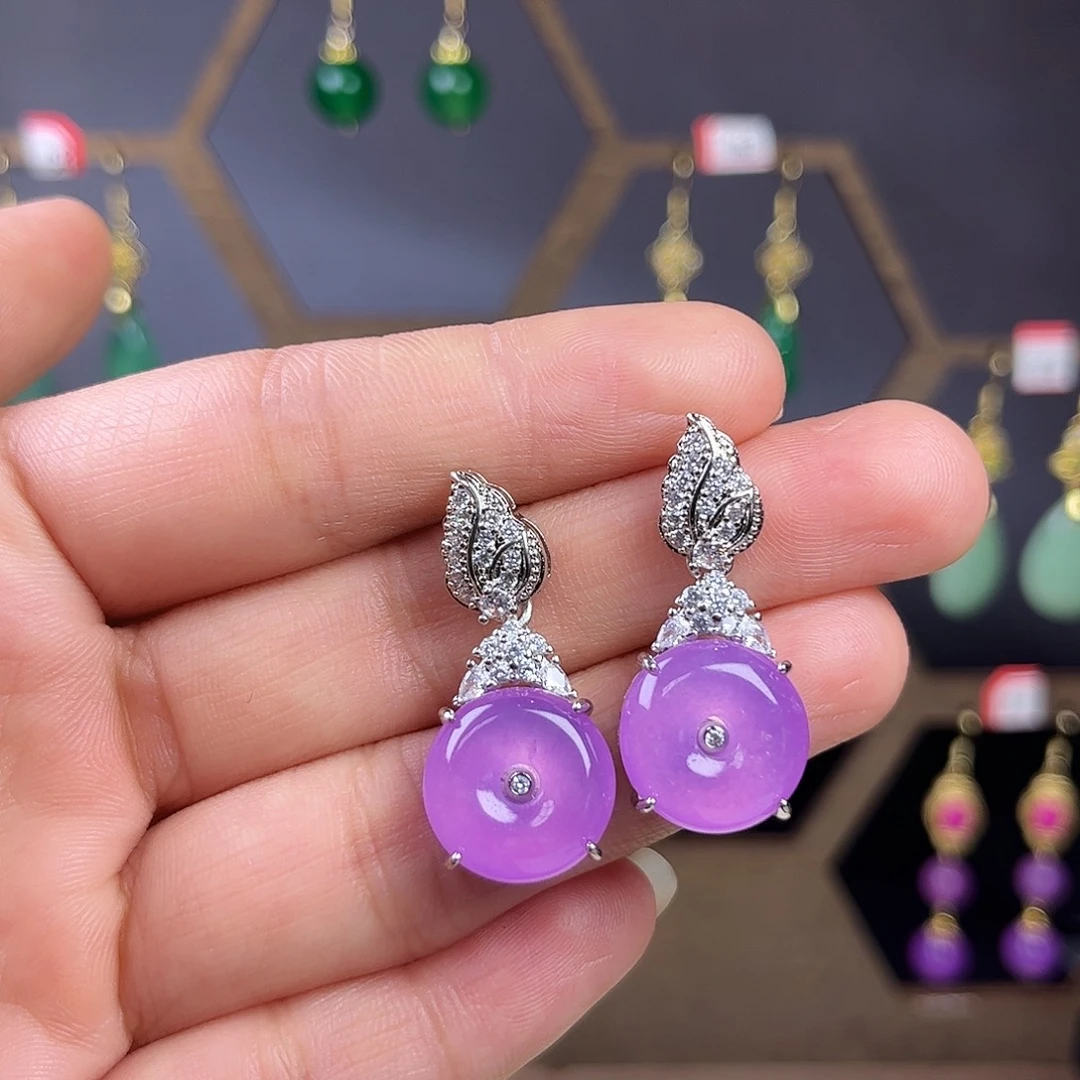 锆石合金925银耳饰