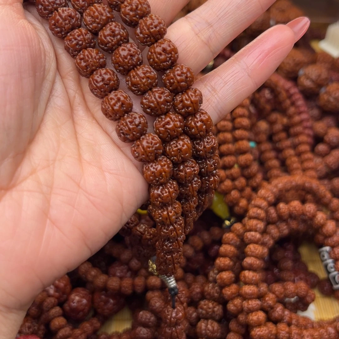 雨***步机刷玉化包浆108颗手串