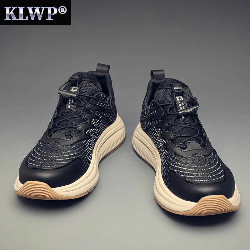 KLWP男士休闲鞋轻奢男鞋秋季透气新款百搭跑步鞋子男款运动鞋潮鞋