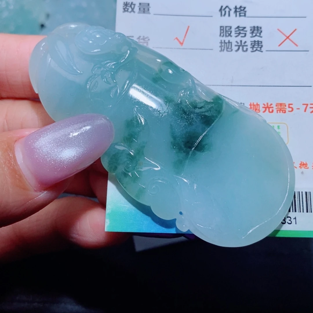 定制翡翠未镶嵌定制毛货翡翠挂件