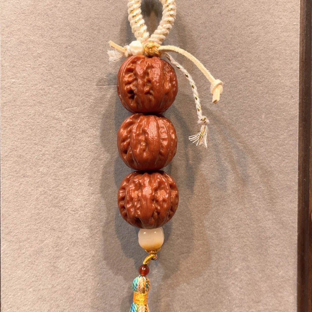 是***～文玩核桃把件糖葫芦红灯笼