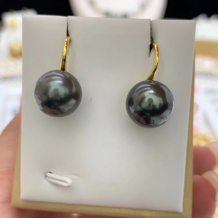 海水珍珠耳钉未镶嵌