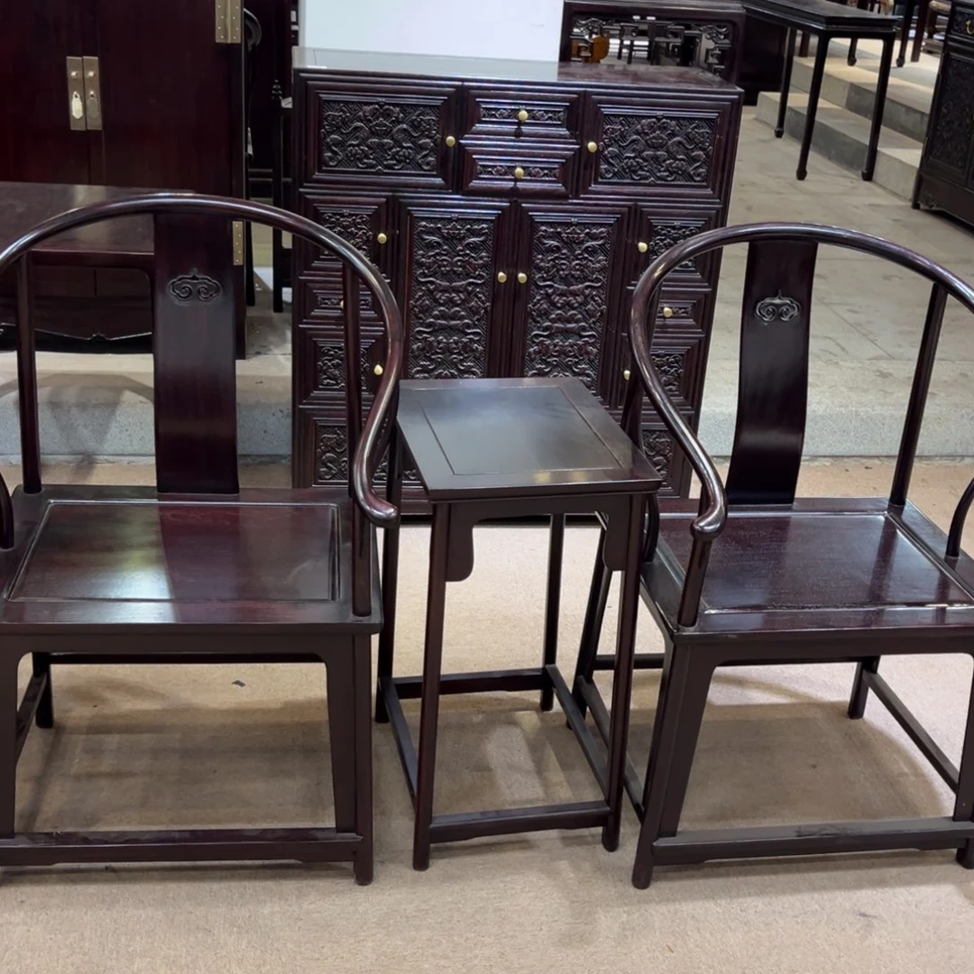 绒质徐*州圈椅三件套