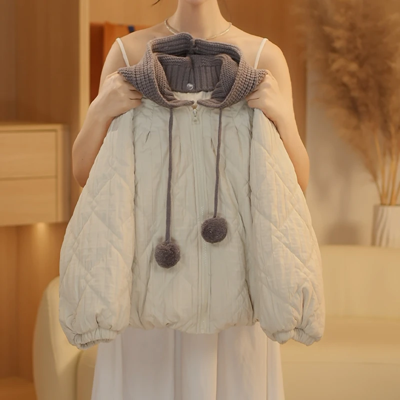 女童加厚棉服外套2025秋冬装新款大童女孩时尚保暖上衣WT-29075