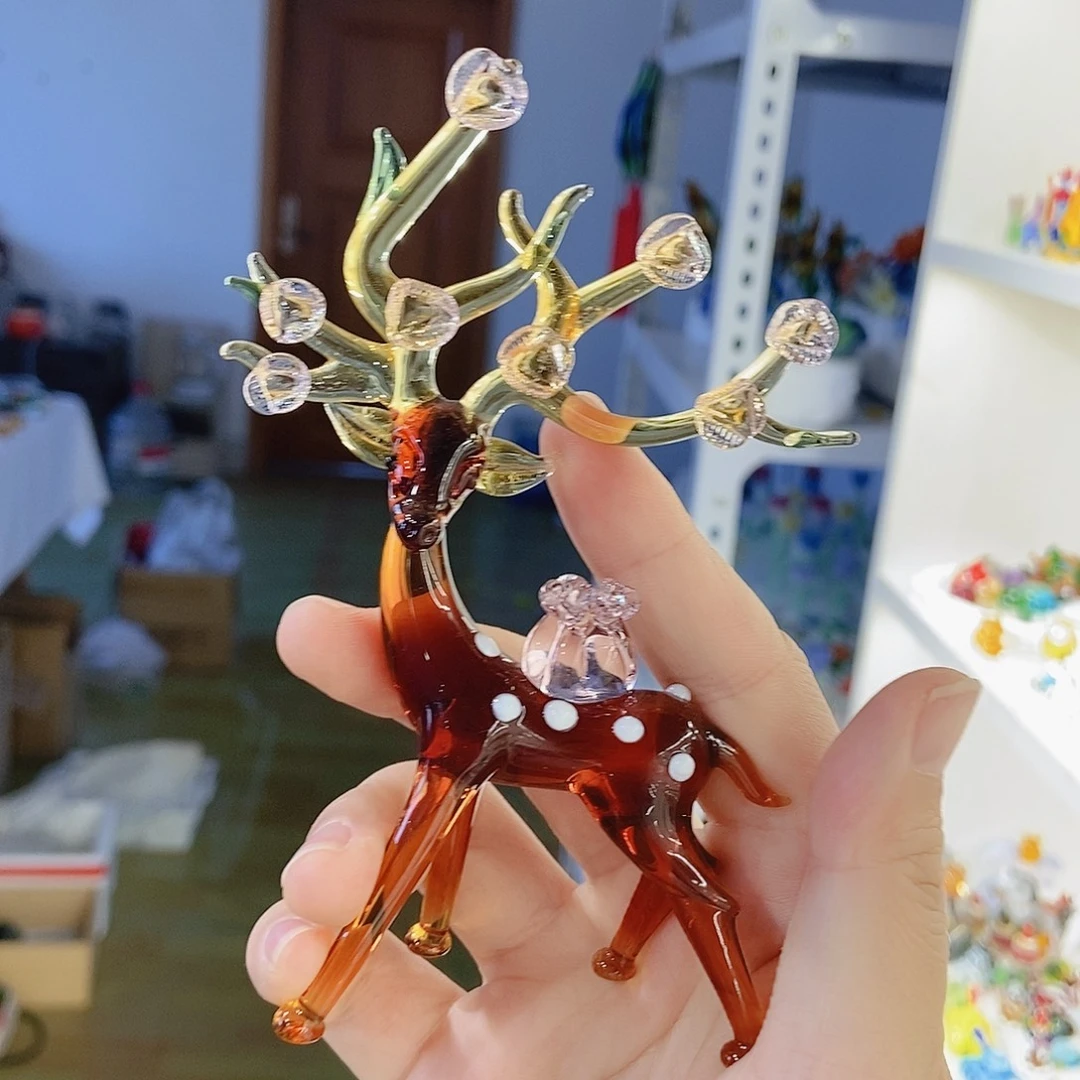 琉璃一路生花摆件