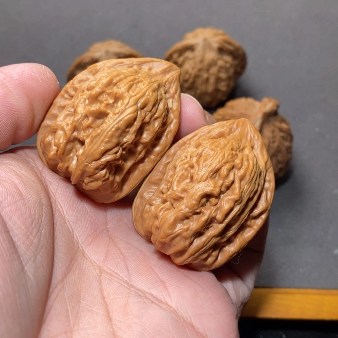 吊坠文玩核桃34全品赤龙鸡心