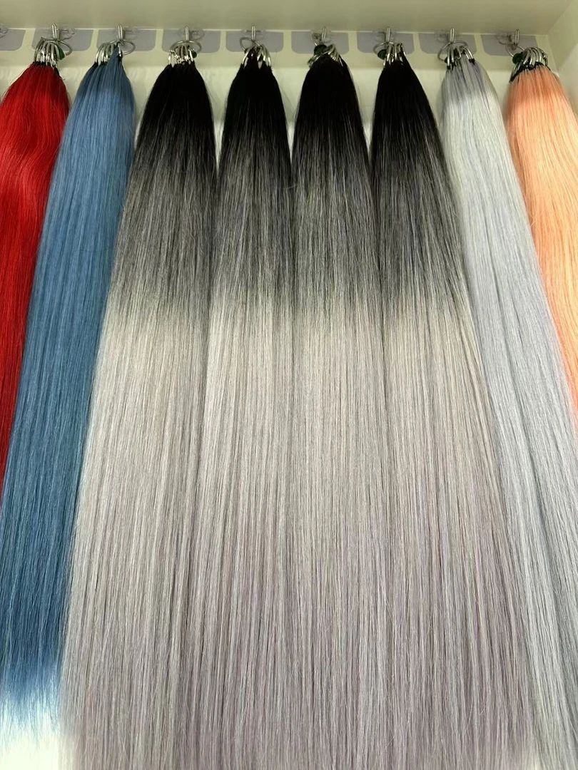 原辫发巴黎画染灰无折头羽毛