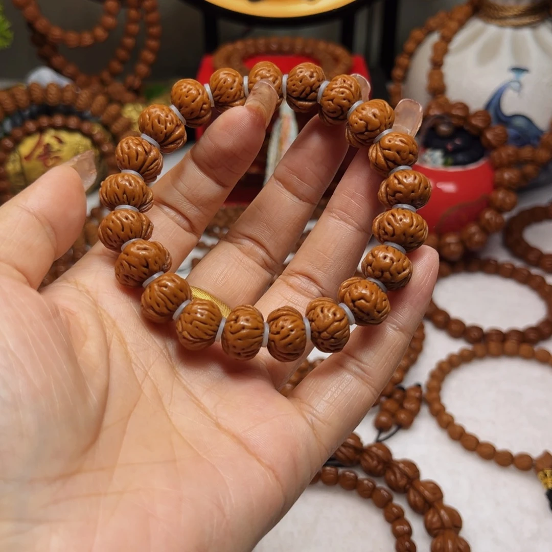 ༀ***༆吊坠桃核14矮桩精品蟠桃单圈