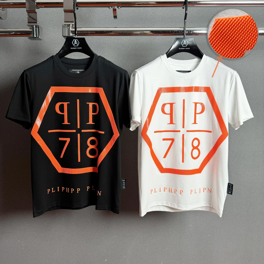 PP奢潮男装夏季 经典78高档男士修身弹力冰感液氨棉短袖T恤衫1678