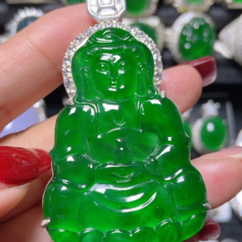 【闪购商品】翡翠银S925镶嵌耳饰翡翠