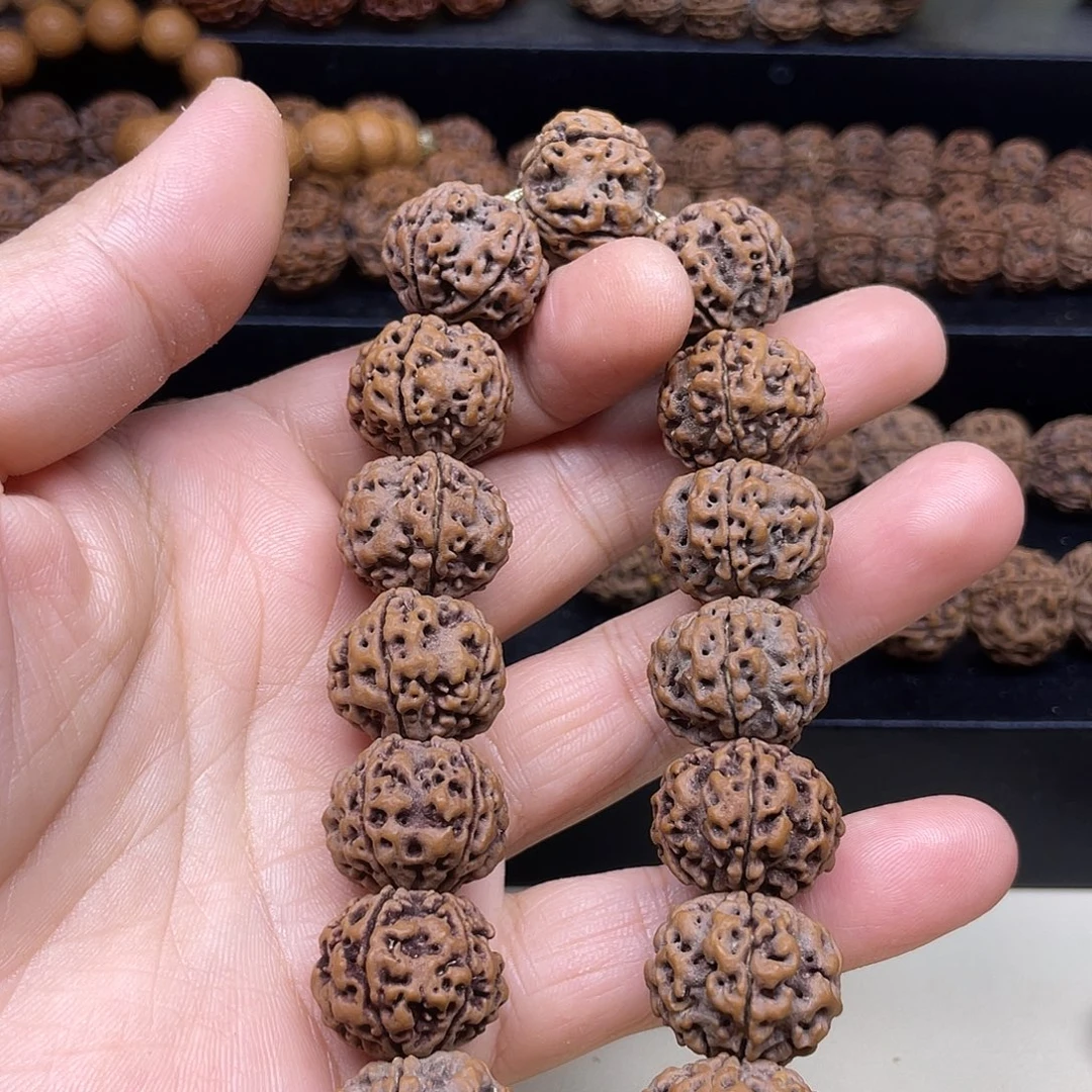 手串金刚菩提21mm古龙矮桩梅花铁籽
