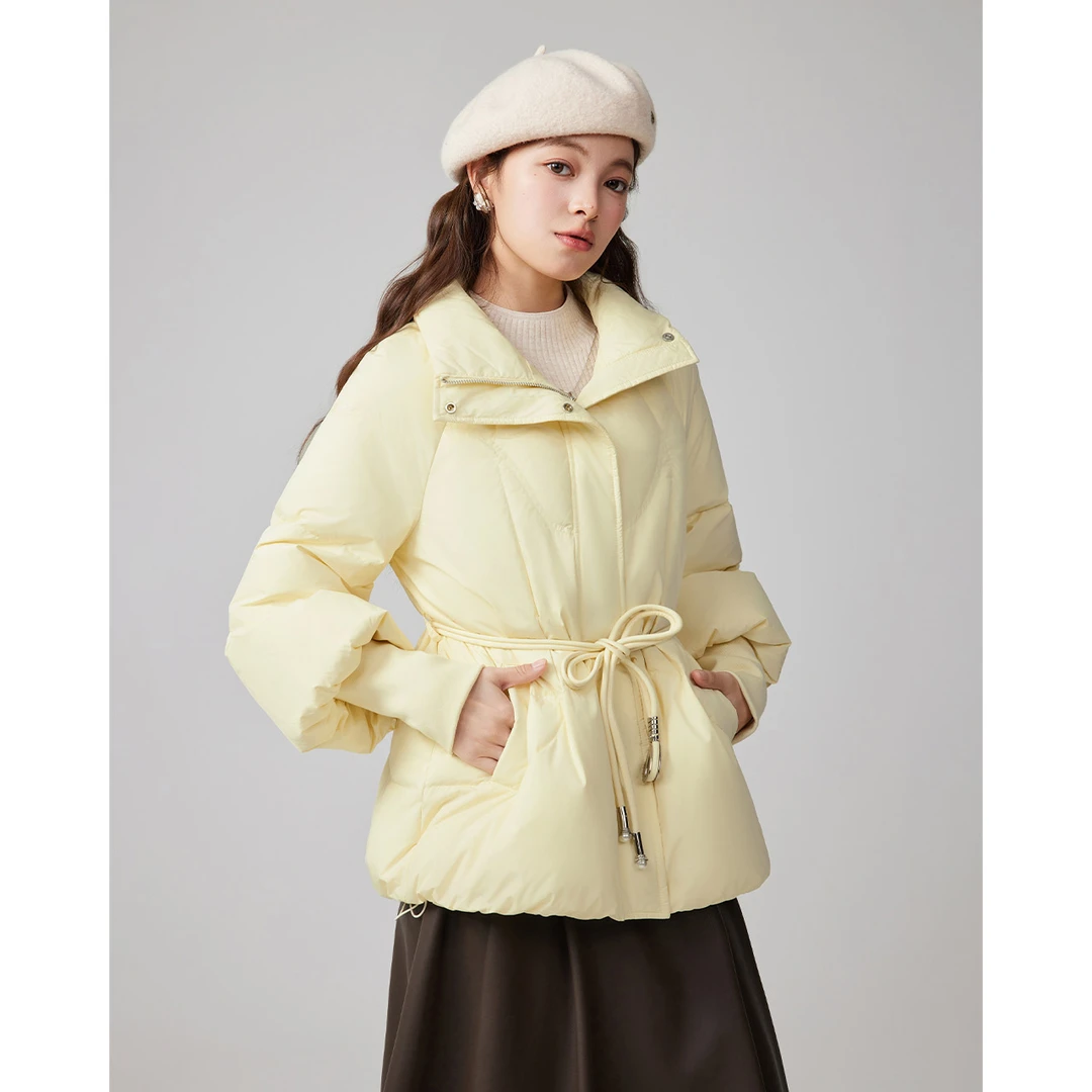 IEF/爱依服2025冬季新款法式温柔气质通勤收腰显瘦保暖羽绒外套