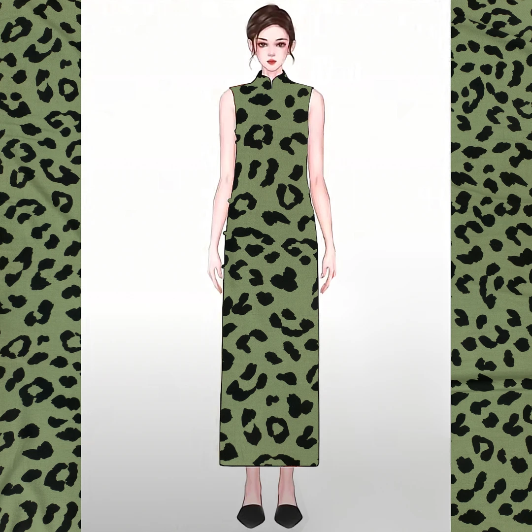 【碧纹豹影】高支绵绸亲肤人造棉减龄神器穿上被夸显年轻现货秒发