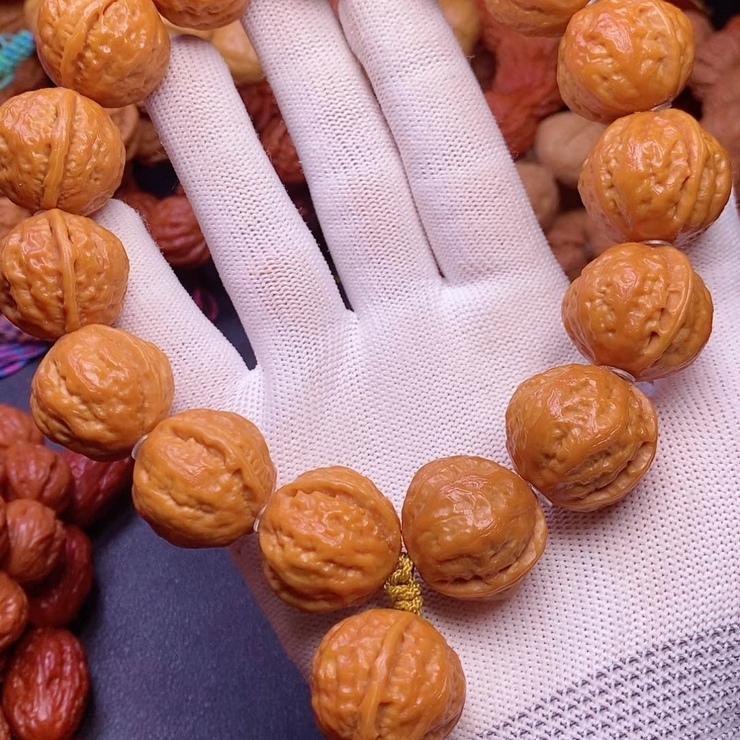 【闪购商品】吊坠文玩核桃遇*妳桃心元宝25