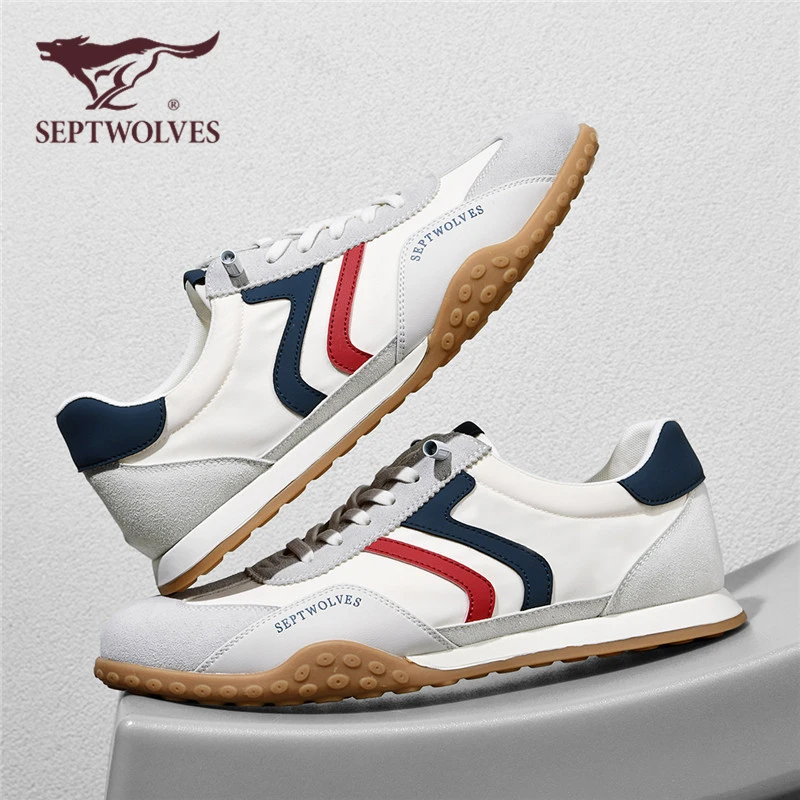 七匹狼男鞋夏季轻薄透气小白鞋板鞋运动休闲帆布鞋防滑阿甘德训鞋