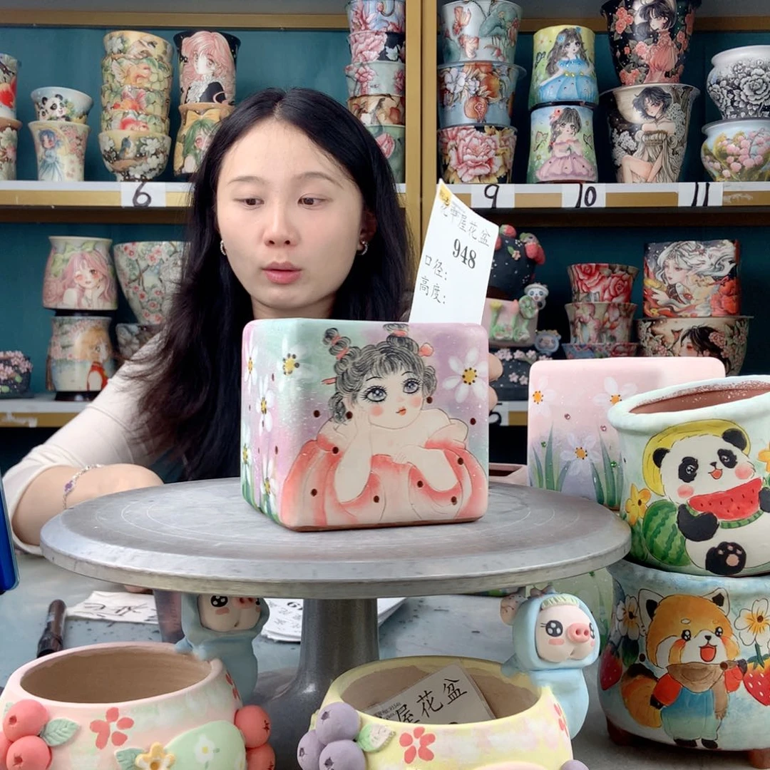 罐景德镇手工瑕疵948