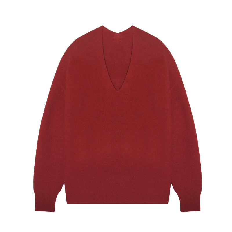 V领无缝套头长袖DWF103091S