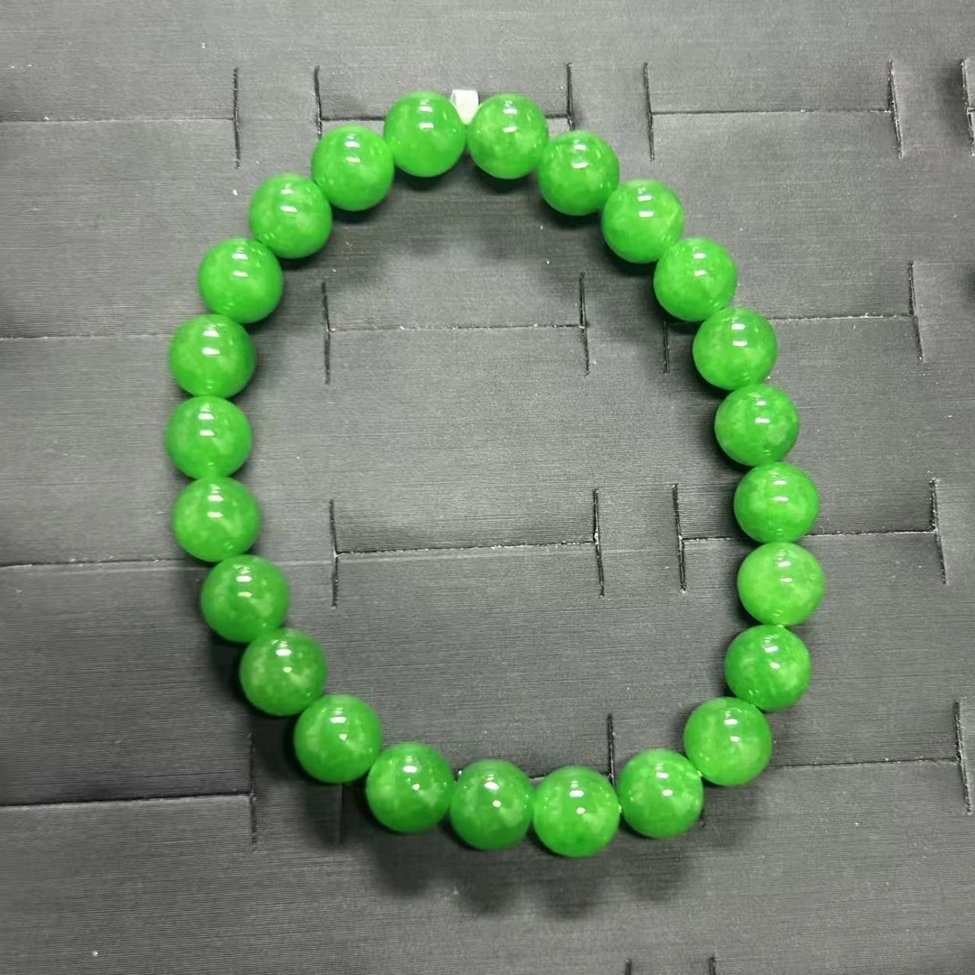 手链 绿翠色圆珠手串饰品