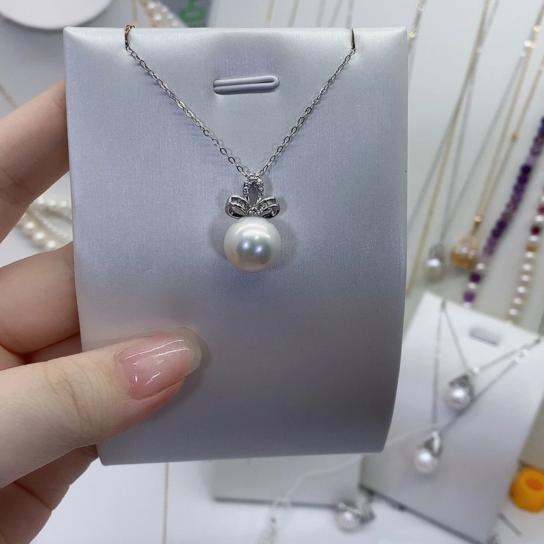 淡水珍珠银S925镶嵌颈饰