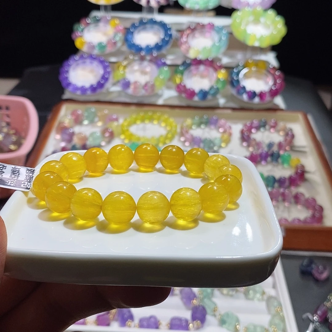 手链水晶未镶嵌拉丝暴力黄12加
