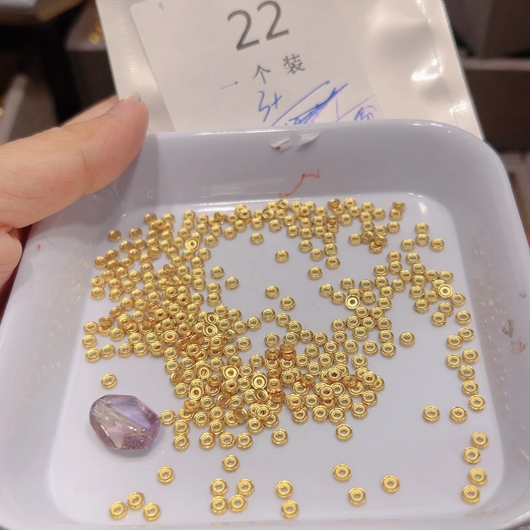 紫晶珠宝半成品银S925镀金镶嵌22